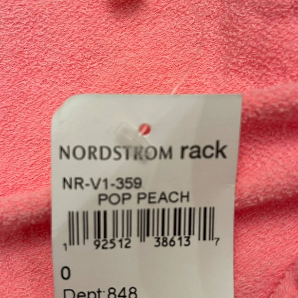 Sundry Pop Peach Ruched Seam Bodycon Mini Skirt NWT Size 0 - Picture 7 of 7